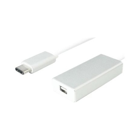 Nilox - Adattatore video - USB-C (M) a Mini DisplayPort (F) - USB 3.1 - 10 cm - bianco