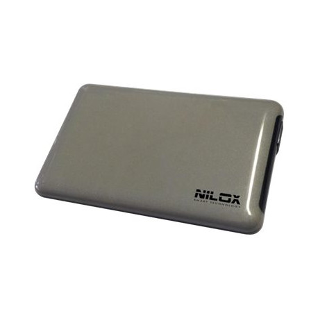 Nilox - Box esterno - 2.5" - SATA 3Gb/s - USB 3.0 - argento