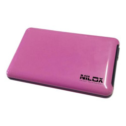 Nilox - Box esterno - 2.5" - SATA 3Gb/s - USB 3.0 - fucsia