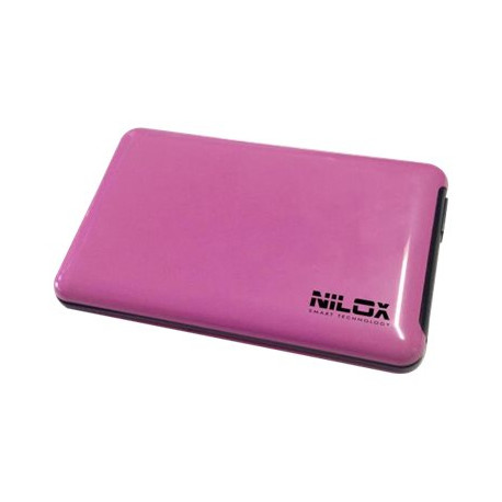 Nilox - Box esterno - 2.5" - SATA 3Gb/s - USB 3.0 - fucsia