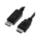 Nilox - Cavo adattatore - DisplayPort maschio a HDMI maschio - 1 m - nero