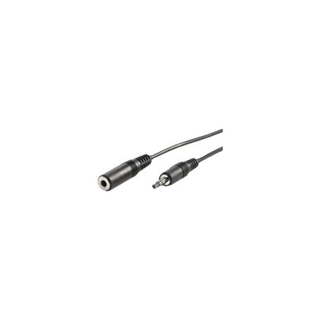 Nilox - Cavo audio - mini-phone stereo 3.5 mm femmina a mini-phone stereo 3.5 mm maschio - 2 m - nero