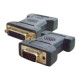 Nilox - Cavo dello schermo - legame doppio - DVI-I (F) a HD-15 (VGA) (M) - viti a serraggio manuale - nero