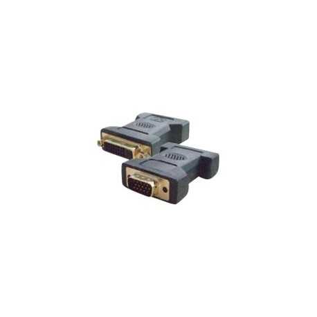 Nilox - Cavo dello schermo - legame doppio - DVI-I (F) a HD-15 (VGA) (M) - viti a serraggio manuale - nero