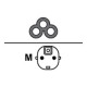 Nilox - Cavo di alimentazione - CEE 7/4 (M) a IEC 60320 C5 - 250 V c.a. V - 16 A - 1.8 m - connettore 90° - nero