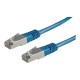 Nilox - Cavo di rete - RJ-45 (M) a RJ-45 (M) - 50 cm - FTP - CAT 5e - stampato - blu