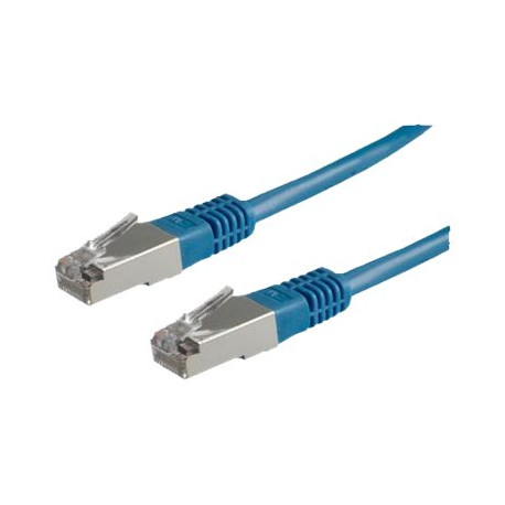 Nilox - Cavo di rete - RJ-45 (M) a RJ-45 (M) - 50 cm - FTP - CAT 5e - stampato - blu