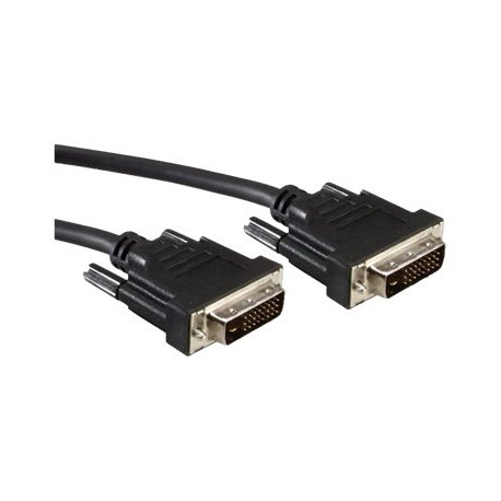 Nilox - Cavo DVI - legame doppio - DVI-D (M) a DVI-D (M) - 1 m - nero