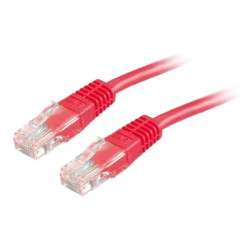 Nilox - Cavo patch - RJ-45 (M) a RJ-45 (M) - 5 m - UTP - CAT 5e - rosso