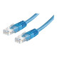 Nilox - Cavo patch - RJ-45 (M) a RJ-45 (M) - 5 m - UTP - CAT 6 - schermato, stampato - blu