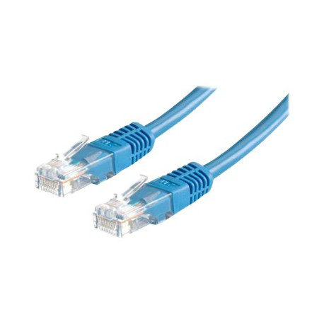 Nilox - Cavo patch - RJ-45 (M) a RJ-45 (M) - 5 m - UTP - CAT 6 - schermato, stampato - blu