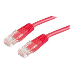 Nilox - Cavo patch - RJ-45 (M) a RJ-45 (M) - 5 m - UTP - CAT 6 - schermato, stampato - rosso