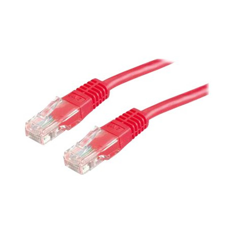 Nilox - Cavo patch - RJ-45 (M) a RJ-45 (M) - 5 m - UTP - CAT 6 - schermato, stampato - rosso