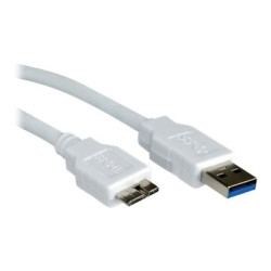 Nilox - Cavo USB - Micro-USB Type B (M) a USB Tipo A (M) - USB 3.0 - 2 m - bianco