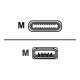 Nilox - Cavo USB - USB Tipo A (M) a USB-C (M) - USB 3.1 - 50 cm