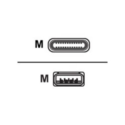 Nilox - Cavo USB - USB Tipo A (M) a USB-C (M) - USB 3.1 - 50 cm