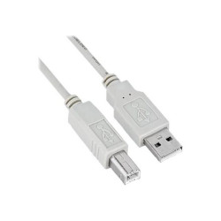 Nilox - Cavo USB - USB Tipo B (M) a USB (M) - USB 2.0 - 1.8 m - bianco (pacchetto di 10)