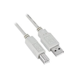 Nilox - Cavo USB - USB Tipo B (M) a USB (M) - USB 2.0 - 3 m - bianco