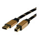 Nilox - Cavo USB - USB Tipo B (M) a USB (M) - USB 2.0 - 3 m - nero