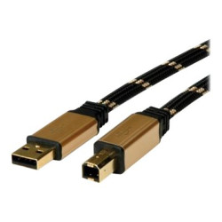 Nilox - Cavo USB - USB Tipo B (M) a USB (M) - USB 2.0 - 4.5 m - nero