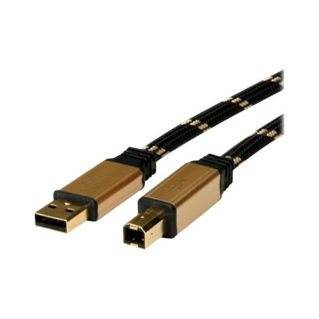 Nilox - Cavo USB - USB Tipo B (M) a USB (M) - USB 2.0 - 4.5 m - nero