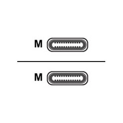 Nilox - Cavo USB - USB-C (M) a USB-C (M) - USB 3.2 Gen 2 - 1 m - nero