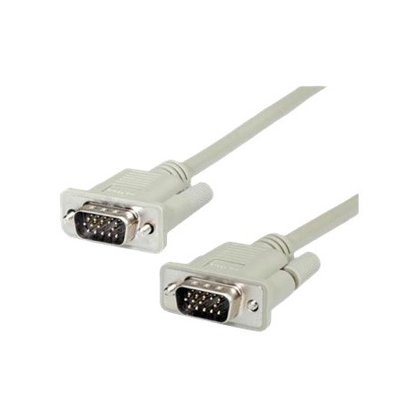 Nilox - Cavo VGA - HD-15 (VGA) (M) a HD-15 (VGA) (M) - 1.8 m - grigio