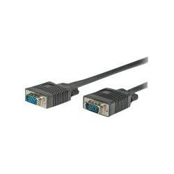 Nilox - Cavo VGA - HD-15 (VGA) (M) a HD-15 (VGA) (M) - 10 m - viti a serraggio manuale - nero