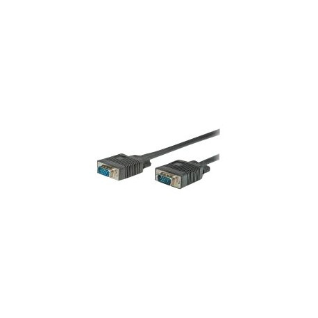 Nilox - Cavo VGA - HD-15 (VGA) (M) a HD-15 (VGA) (M) - 10 m - viti a serraggio manuale - nero