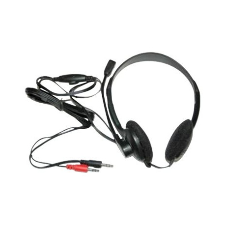 Nilox - Cuffie con microfono - over ear - cablato - jack 3,5 mm - nero