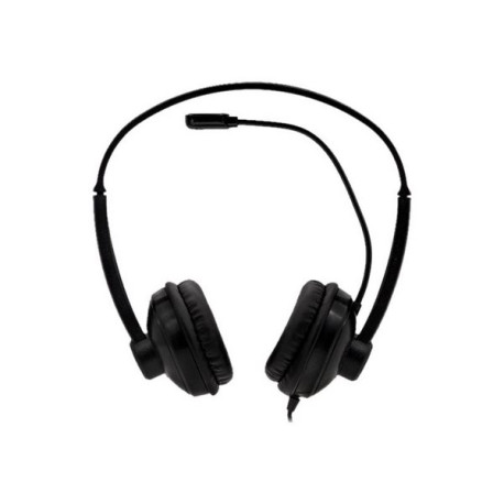 Nilox - Cuffie con microfono - over ear - cablato - USB - nero