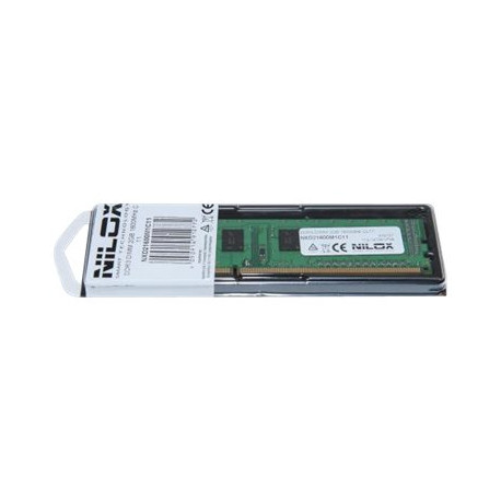 Nilox - DDR3 - modulo - 2 GB - DIMM a 240 pin - 1066 MHz / PC3-8500 - CL7 - 1.5 V - senza buffer - non ECC