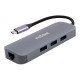 Nilox - Docking station - USB-C - VGA, 2 x HDMI - GigE