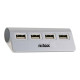 Nilox - Hub - 4 x USB 2.0 - desktop