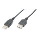 Nilox - Prolunga USB - USB (F) a USB (M) - USB 2.0 - 1.8 m - nero (pacchetto di 10)