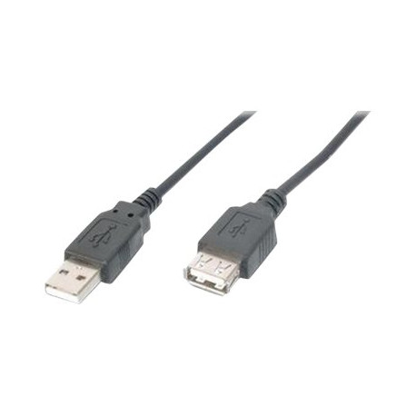 Nilox - Prolunga USB - USB (F) a USB (M) - USB 2.0 - 1.8 m - nero (pacchetto di 10)