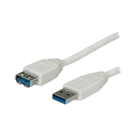 Nilox - Prolunga USB - USB Tipo A (F) a USB Tipo A (M) - USB 3.0 - 1.8 m - bianco