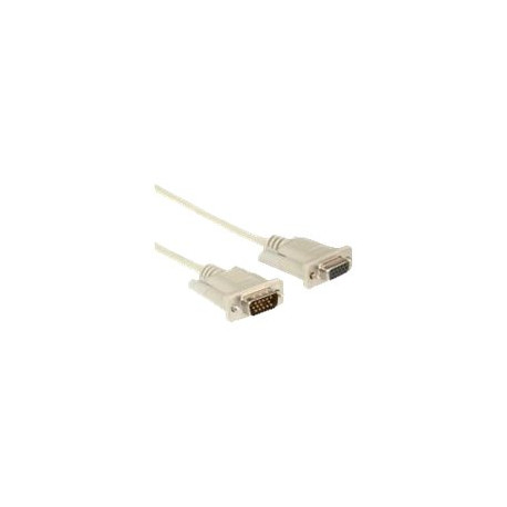 Nilox - Prolunga VGA - HD-15 (VGA) (F) a HD-15 (VGA) (M) - 1.8 m - grigio