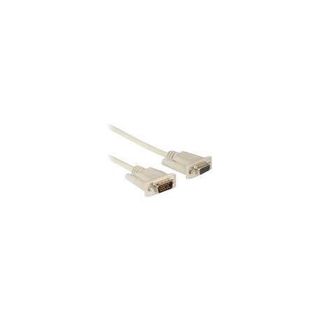 Nilox - Prolunga VGA - HD-15 (VGA) (F) a HD-15 (VGA) (M) - 3 m - viti a serraggio manuale - bianco