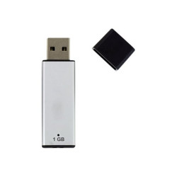 Nilox 2.0 A - Chiavetta USB - 1 GB - USB 2.0 - argento