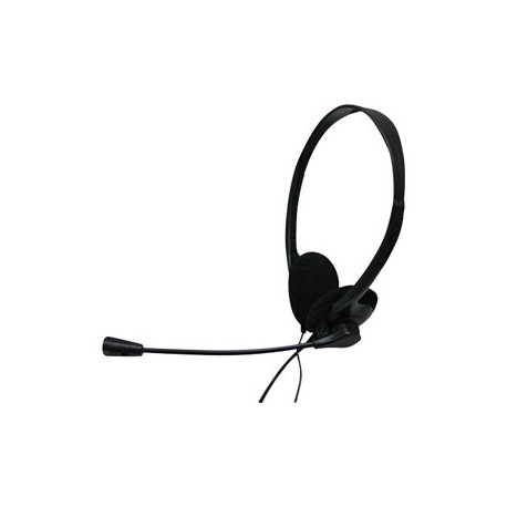 Nilox CHAT LIVE 2 - Cuffie con microfono - over ear - cablato - jack 3,5 mm - nero