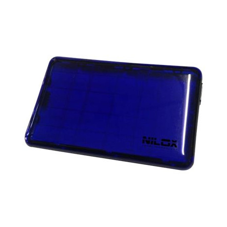 Nilox DH0002 - Box esterno - 2.5" - SATA 3Gb/s - USB 3.0 - blu trasparente