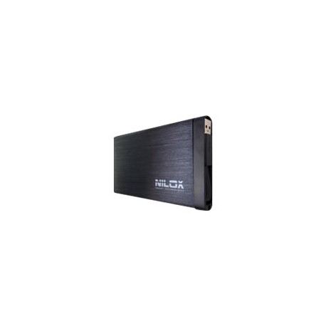 Nilox DH0002BKALUSB - Box esterno - 2.5" - SATA - USB 3.0 - nero