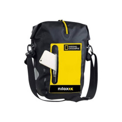 Nilox National Geographic - Borsa da manubrio - nero, giallo - 15.6"