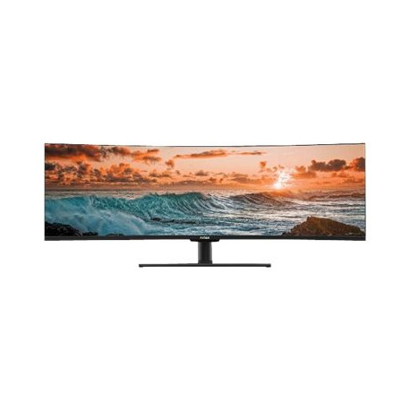 Nilox NXMMELED49CRVD - Monitor a LED - gaming - curvato - 49" - 3840 x 1080 DFHD @ 144 Hz - VA - 350 cd/m² - 3000:1 - HDR400 - 