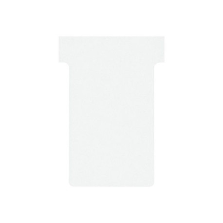 Nobo - Cartoncino a forma di T - 4.85 x 8.5 cm - dimensione 2 - bianco (pacchetto di 100) - per P/N: 1900393, 1900398, 1900403