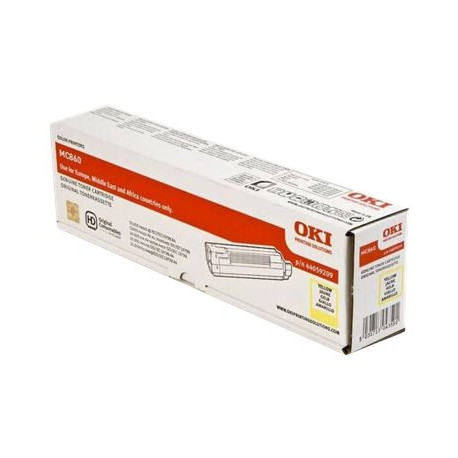 OKI - Giallo - originale - cartuccia toner - per OKI MC860cdtn, MC860cdxn, MC860dn