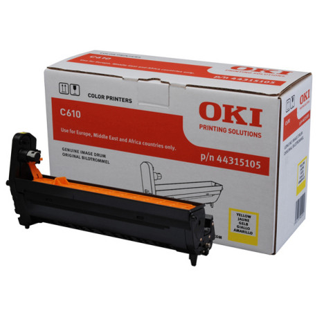 Oki - Tamburo - Giallo - C610 - 44315105 - 20.000 pag