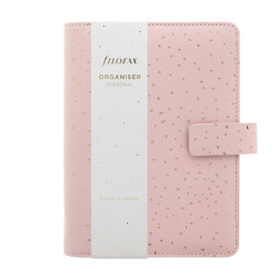 Organiser Confetti - f.to Personal - 187 x 153 x 40 mm - con cinturino - rosa - Filofax