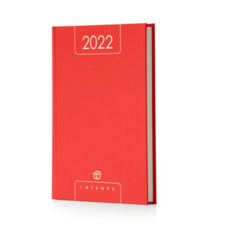 AGENDA GIORNALIERA 15X21 ALFA IN PAPERCOAT ROSSO